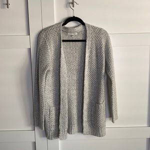 Woven Heart Gray Cardigan - size xs